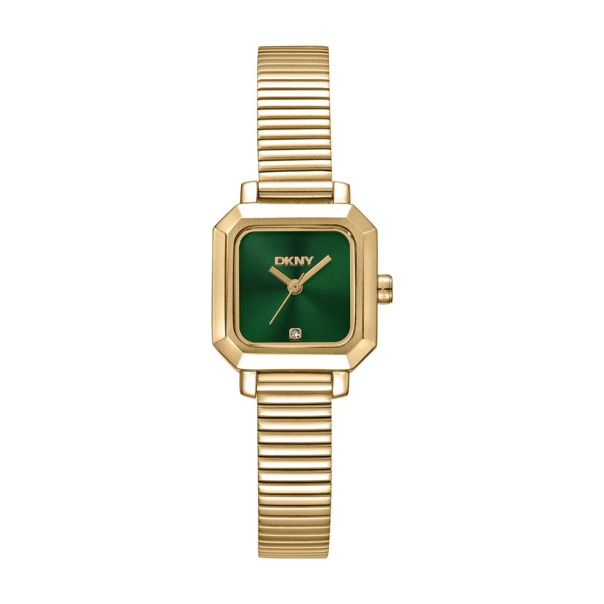 Womens DKNY Gold-Tone Green Dial Tubogas Watch - DK1L123M0045