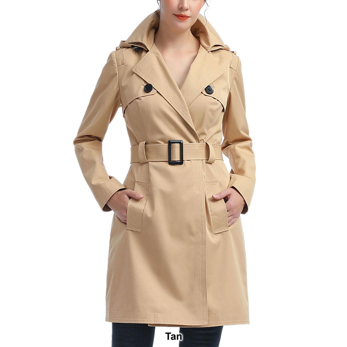 Womens BGSD Waterproof Hooded Trench Coat