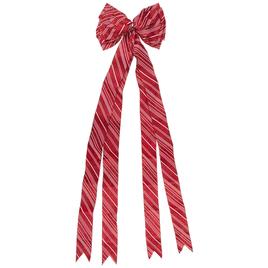 Northlight 48in. x 10in. Red and White Striped 16 Loop Christmas