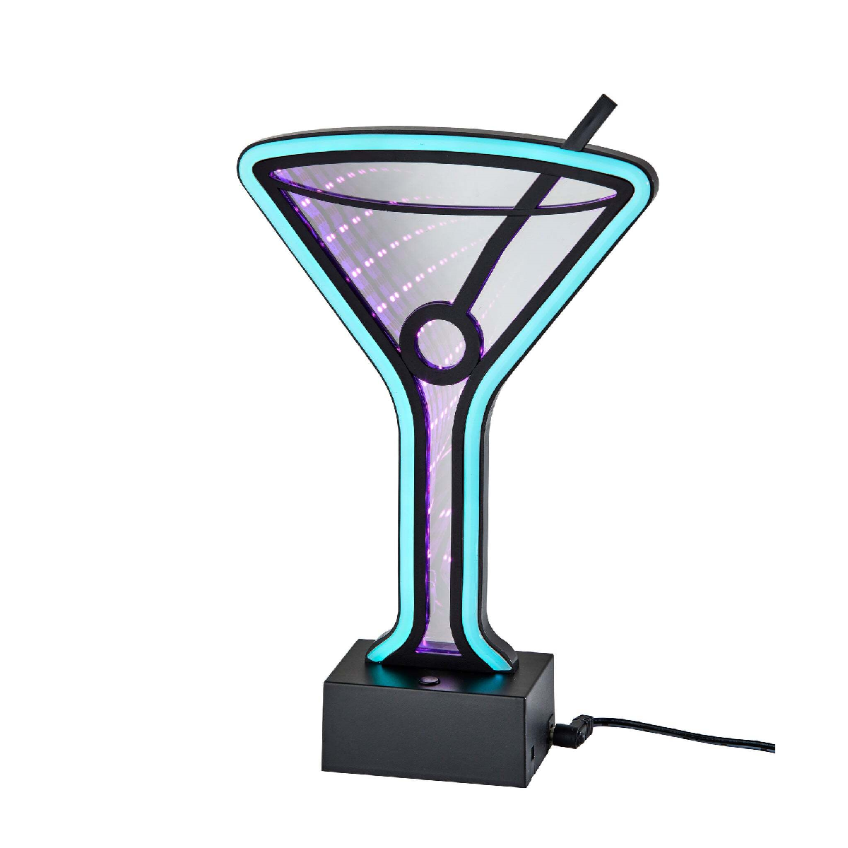 Simplee Adesso Infinity Neon Martini Glass Table/Wall Lamp