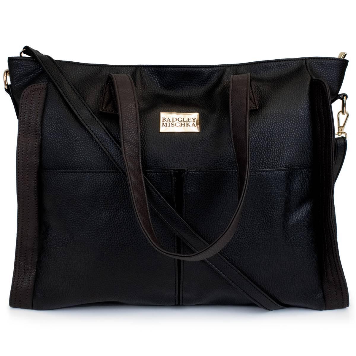 Badgley Mischka Rose Vegan Leather Travel Tote Weekender Bag