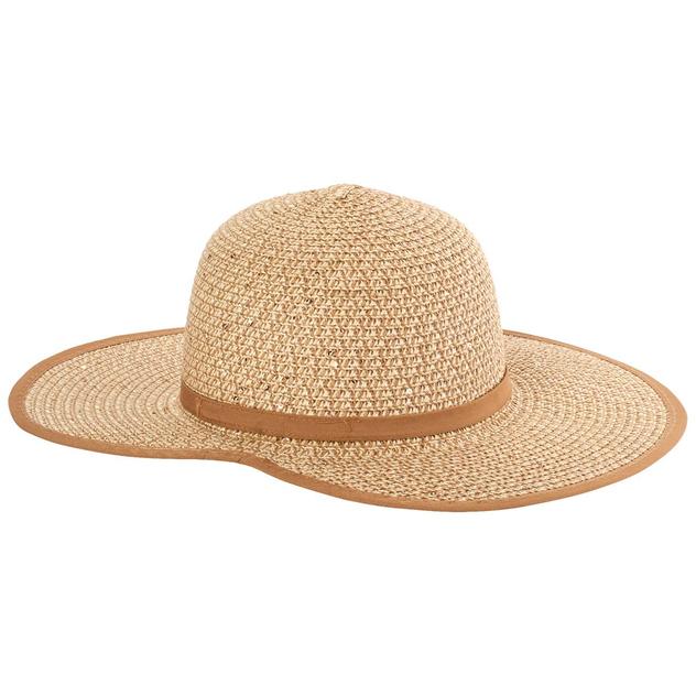Womens Mad Hatter Two Tone Sequin Split Brim Hat