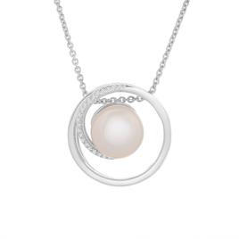 Gemstone Classics(tm) Sterling Silver Pearl Pendant Necklace