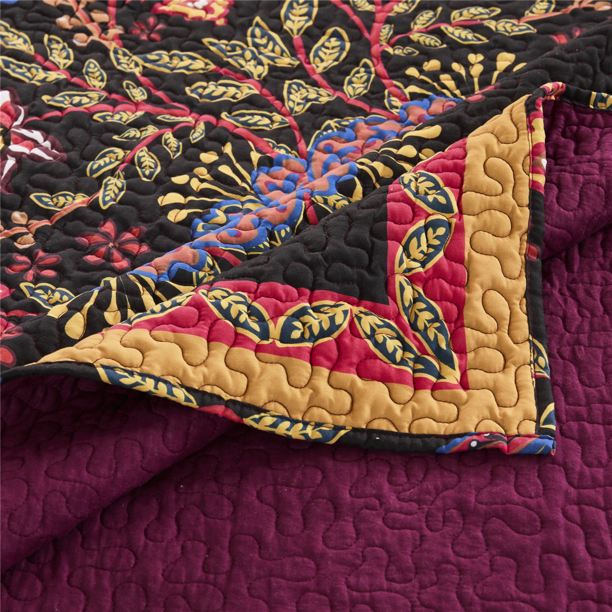 Greenland Home Fashions™ Jessa Ornate Botannical Quilt Set