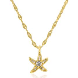 Gianni Argento Lab Grown White Sapphire Starfish Pendant