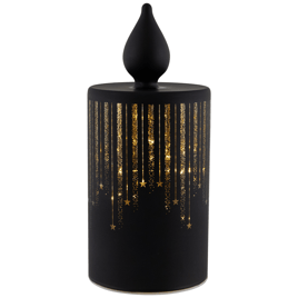 Northlight LED Glass Candle with Stars Christmas Decoration