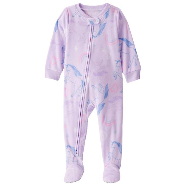 Baby Girl (12-24M) Carter's® Unicorn Fleece Footed Pajamas