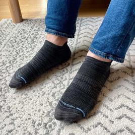 Mens Dr. Motion® 2pk. Free Feed Compression Ankle Socks