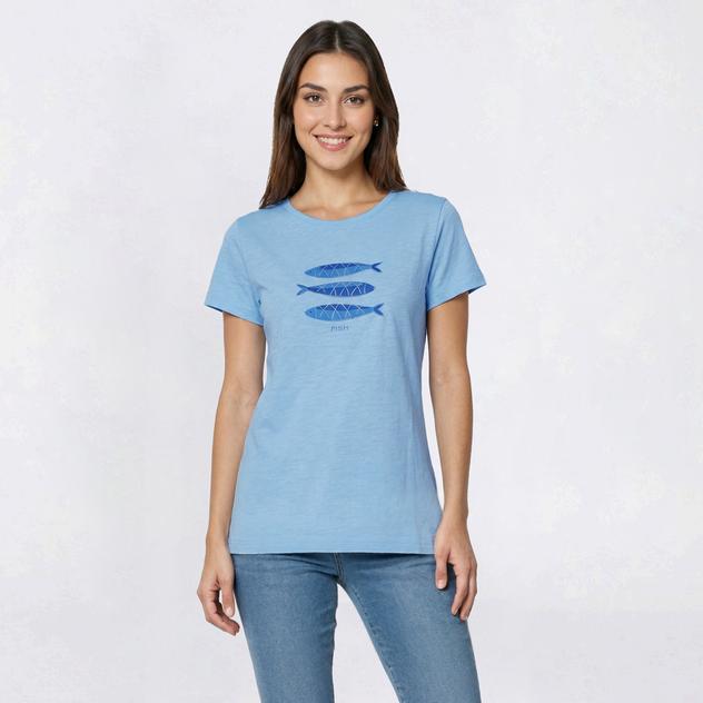 Plus Size Architect® Short Sleeve Sea Creature Graphic Slub Tee