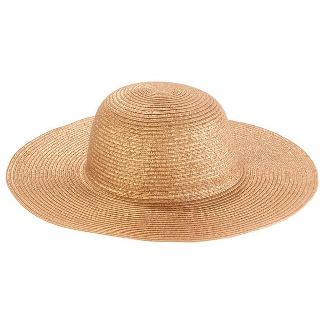 Womens Madd Hatter Metallic Floppy Hat