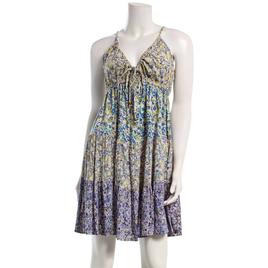 Juniors Angie Mix Floral Print Tie Waist Tier Slip Dress