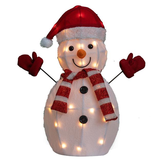 22in. Snowman with Stocking Cap