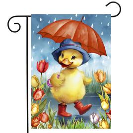 Briarwood Lane Rainy Day Duckling Garden Flag