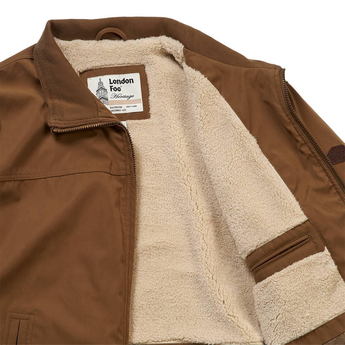Mens Big & Tall London Fog Microfiber Bomber Jacket