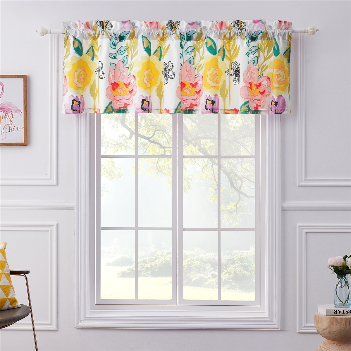 Greenland Home Fashions(tm) Watercolor Dream Valance - 89x21