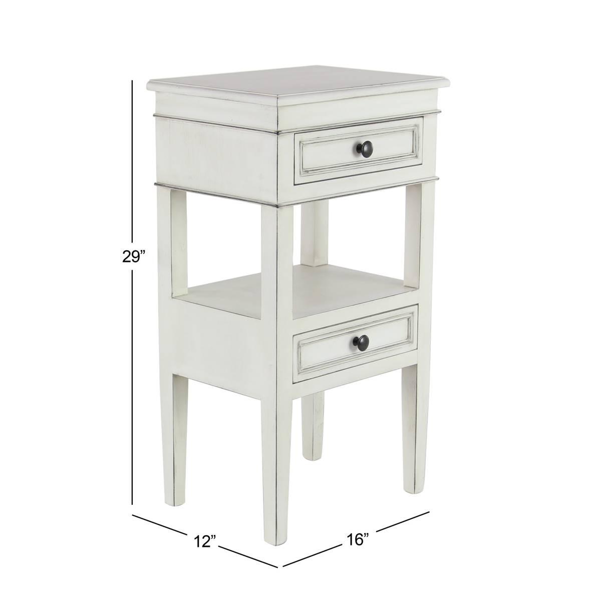 9th & Pike® White Pine Traditional Accent Table