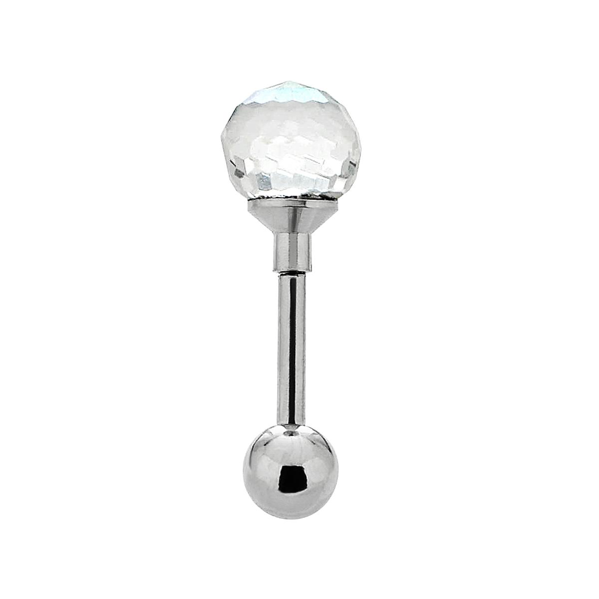 16-Gauge surgical Steel AB Crystal Disco Ball Tragus