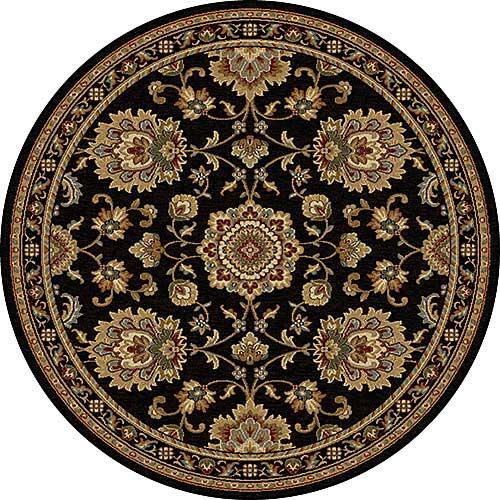 Tayse Sensation Charlotte Black Round Area Rug - 5'3