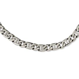 Mens Gentlemen's Classics(tm) Stainless Steel Polished Link Necklace