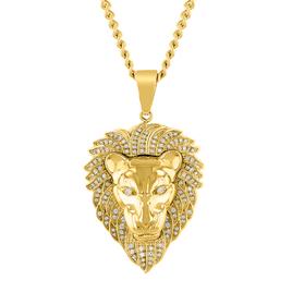 Mens Gentlemen''s Classics(tm) CZ Lions Head Pendant