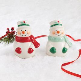 Pfaltzgraff Snowman Salt &amp; Pepper Set