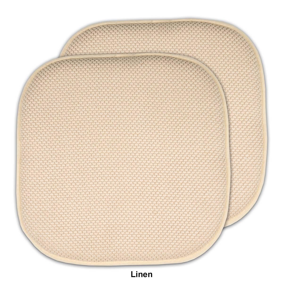 Sweet Home Collection Honeycomb Memory Foam Non-Slip Chair Pad