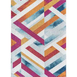 Rugs America(tm) Miko Passionfruit Geometric Contemporary Area Rug