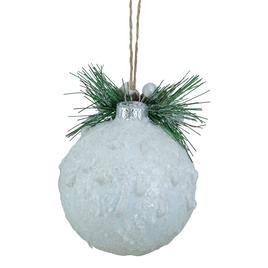 Northlight 5in. White Frosted NOEL Christmas Ornament