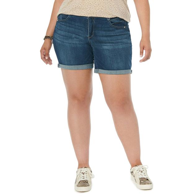 Plus Size Democracy “Ab”solution® Denim Shorts
