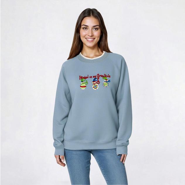 Womens MCCC Sportswear Xmas "Hooked On My Grandkids" Sweatshirt