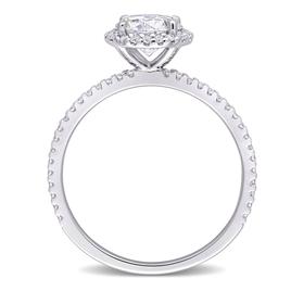 Gemstone Classics™ 1 1/4kt. Dew Moissanite Halo Ring