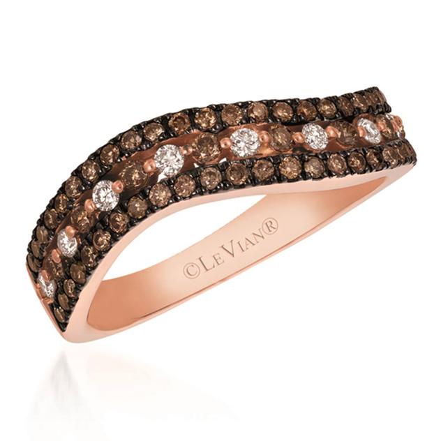 Le Vian® 14kt. Strawberry Gold® 1/2ctw. Chocolate Diamonds® Ring