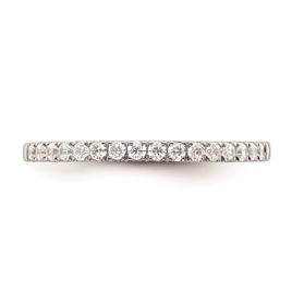 Pure Fire 14kt. White Gold Lab Grown Diamond Polish Wedding Band