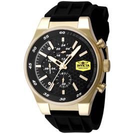 Mens Invicta Racing Gold/Black Dial Quartz Watch - 48875