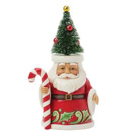 Jim Shore Santa Sisal Tree Hat Pint Size Christmas Figurine