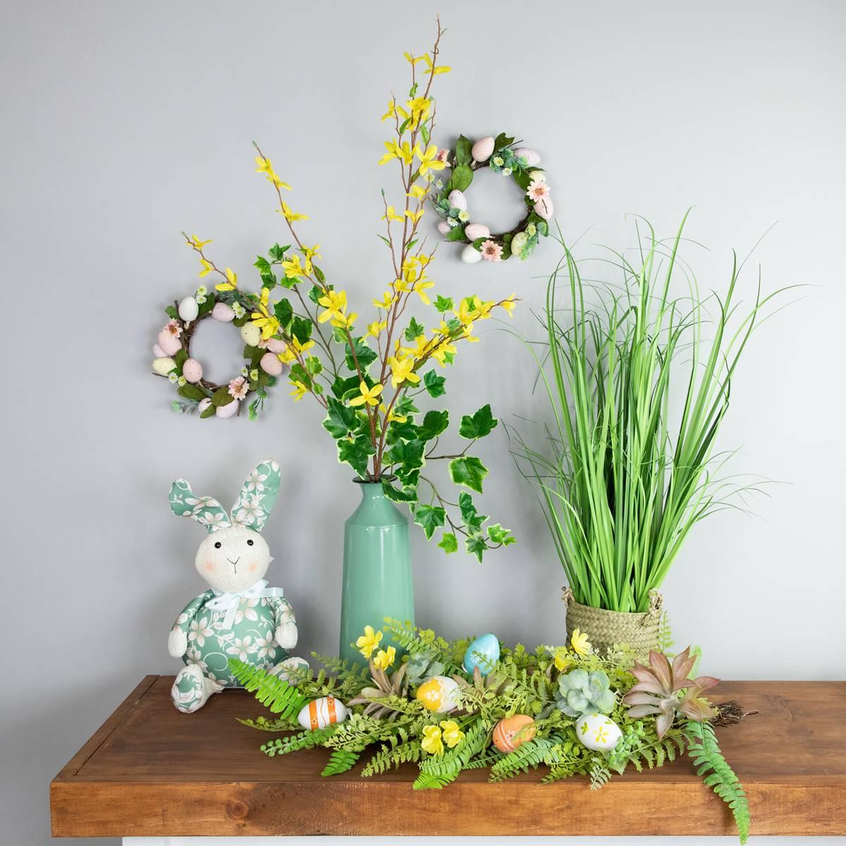 Northlight Seasonal Artificial Fern & Succulents Teardrop Swag