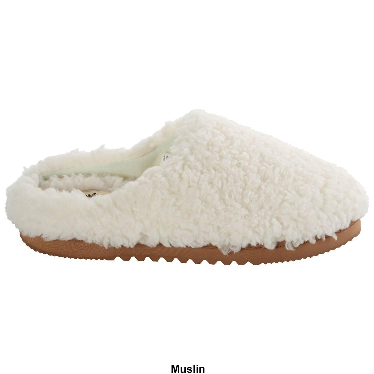 Womens Dearfoams® Fiona Teddy Clog Slippers