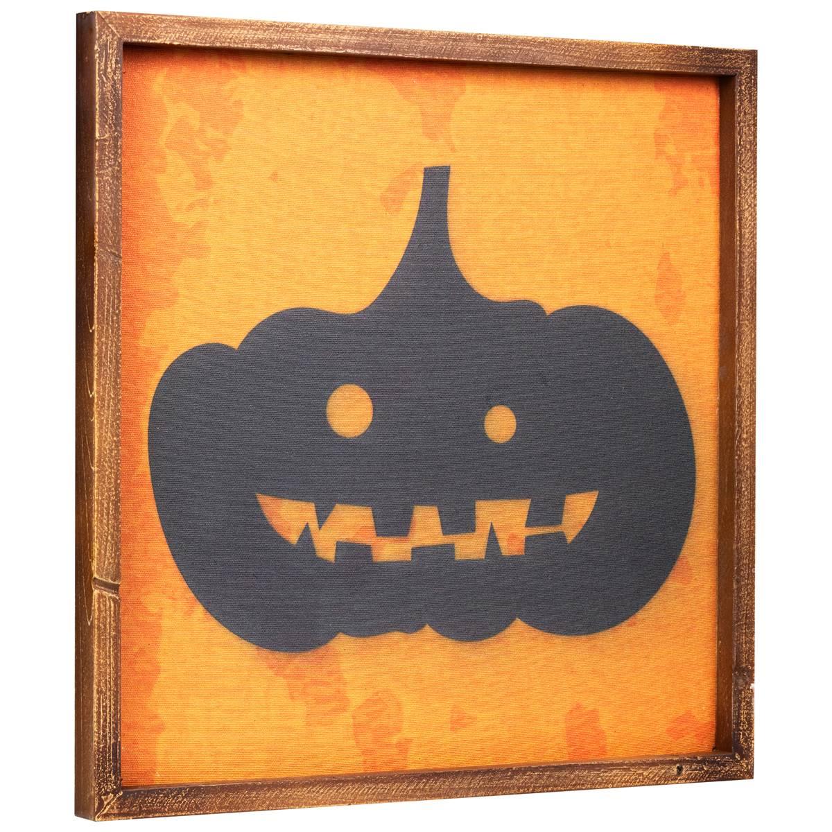 Northlight Seasonal 15.75in. Jack O Lantern Halloween Wall Sign