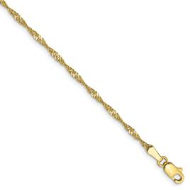 Gold Classics™ 10kt. 1.7mm 18in. Singapore Chain Necklace