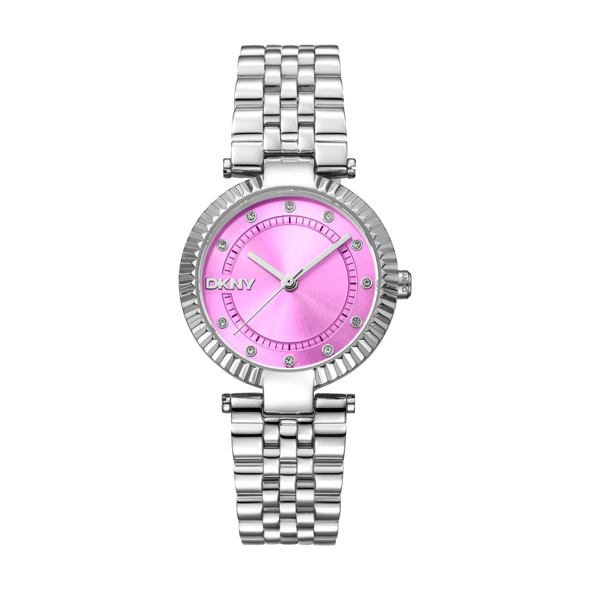 Womens DKNY Essential Glitz Pink Dial Watch - DK1L042M0045