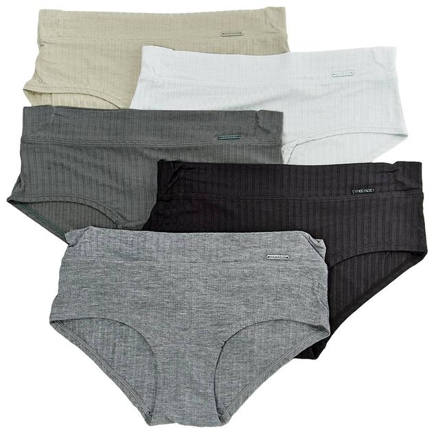 Womens Danskin 5pk. Ribbed Hipster Panties DS3309-5PKM