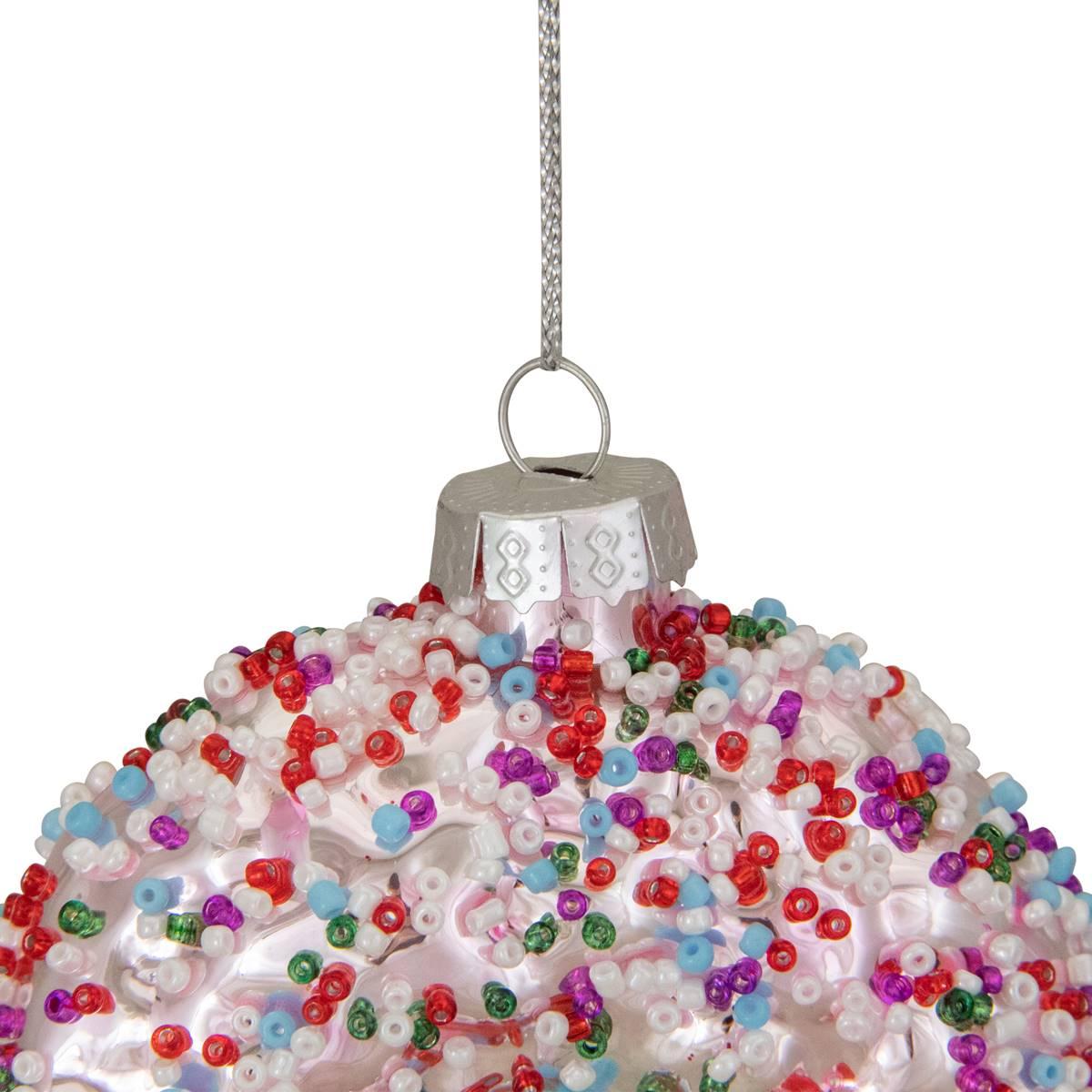 Northlight Seasonal 3.75in. Sprinkle Doughnut Christmas Ornament