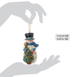 Jim Shore Snowman with Tree Christmas Ornament