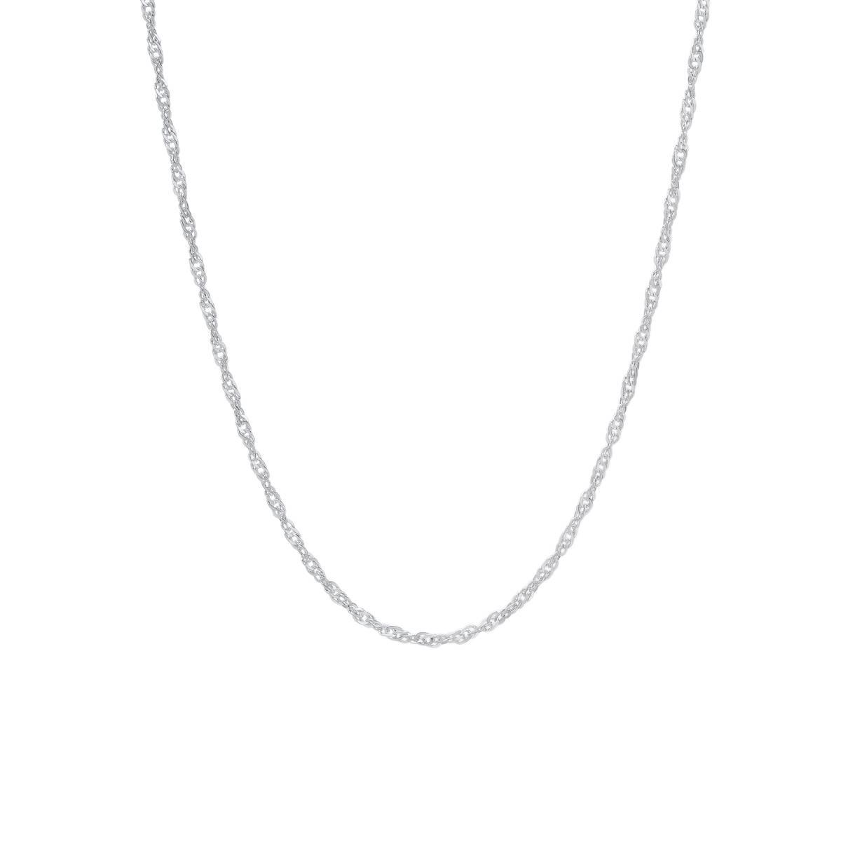 Sterling Silver Singapore 24in. Chain Necklace