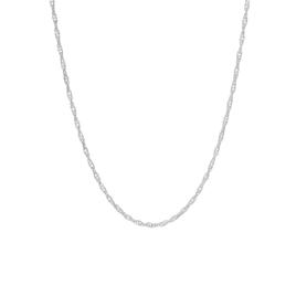 Sterling Silver Singapore 24in. Chain Necklace
