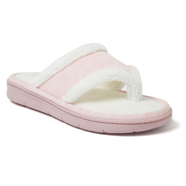 Womens Dearfoams® Opal Sweatshirt Thong Slippers
