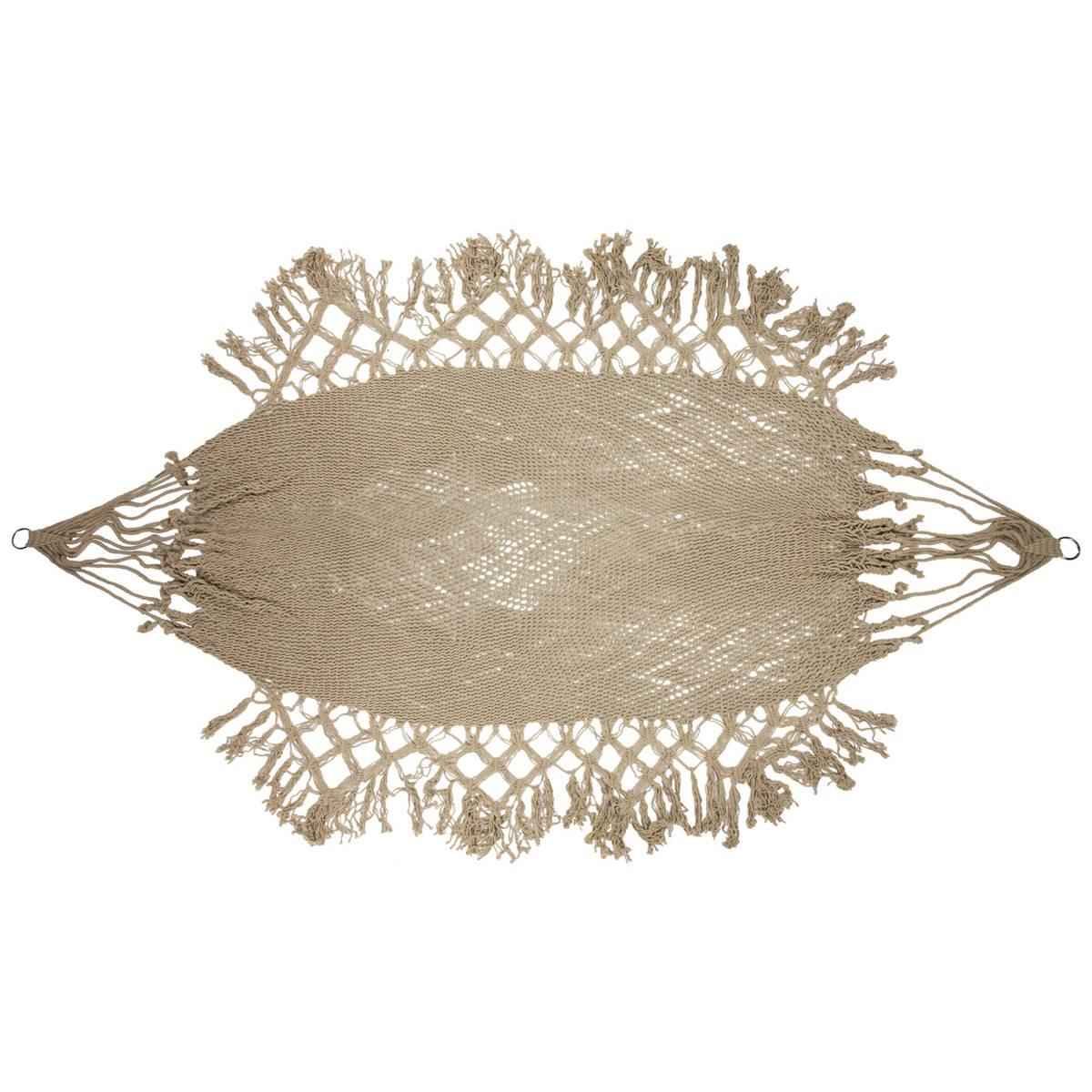 Northlight Seasonal Macrame Hammock with Patterned Tassels