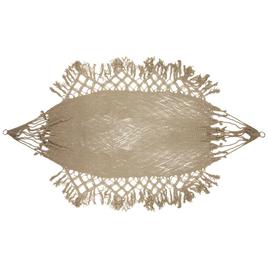 Northlight Seasonal Macrame Hammock with Patterned Tassels