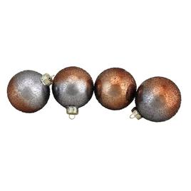 Northlight Seasonal 4ct. 80mm Glass Ball Christmas Ornaments