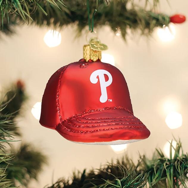 Old World Christmas Philadelphia Phillies Baseball Cap Ornament